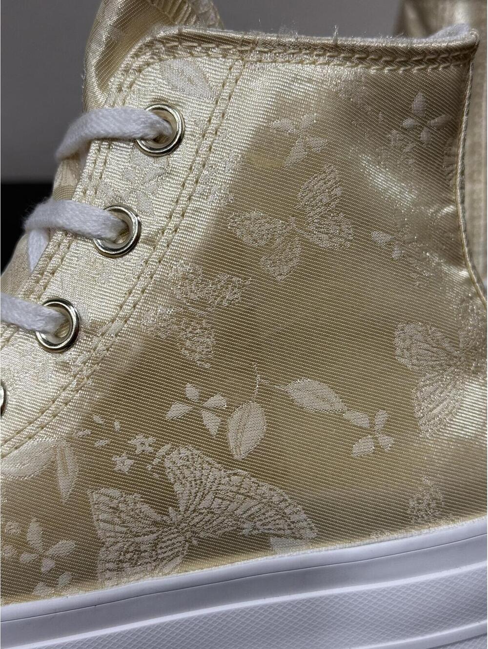 Size 7 - Converse Women’s Chuck Taylor All Star Lift Platform “Golden Butterfly” - Picture 6 of 7